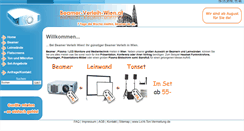 Desktop Screenshot of beamer-verleih-wien.at