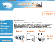 Tablet Screenshot of beamer-verleih-wien.at